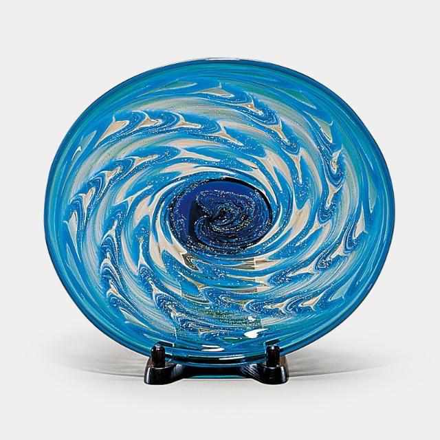 大皿｜津軽海峡 楕円 | 津軽びいどろ | 北洋硝子 (アデリア) ｜BECOS