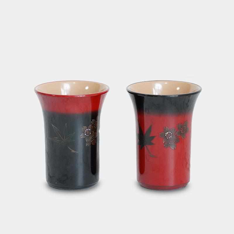 カップ｜2点セット羽反り 春秋 | 八雲塗 ｜BECOS