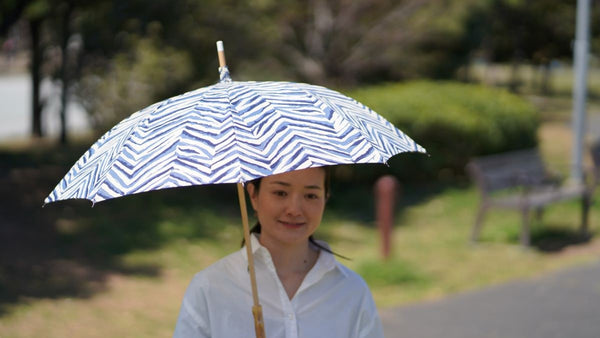 【新商品】京都で唯一の手捺染による日傘づくり「鷲野染工場｜手捺染」