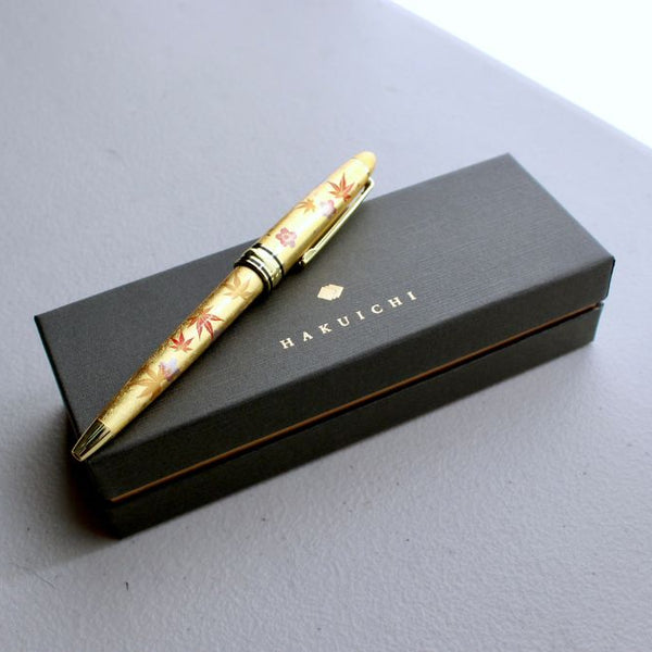 金箔の輝きが美しいボールペン（春秋流し） ｜BECOS
