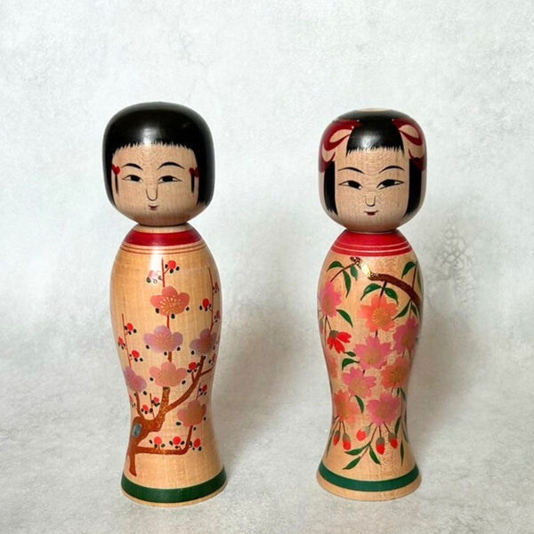 江戸時代からの技術が光る、土湯伝統こけし～蒔絵こけし・桜模様～