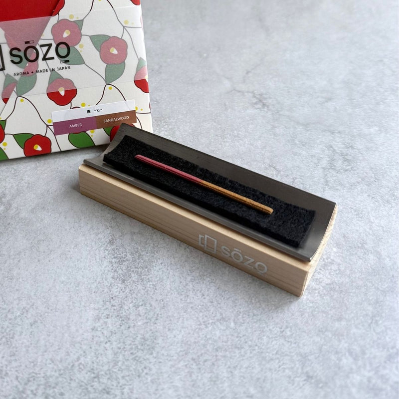 国産ヒノキとステンレスのおしゃれなお香プレート