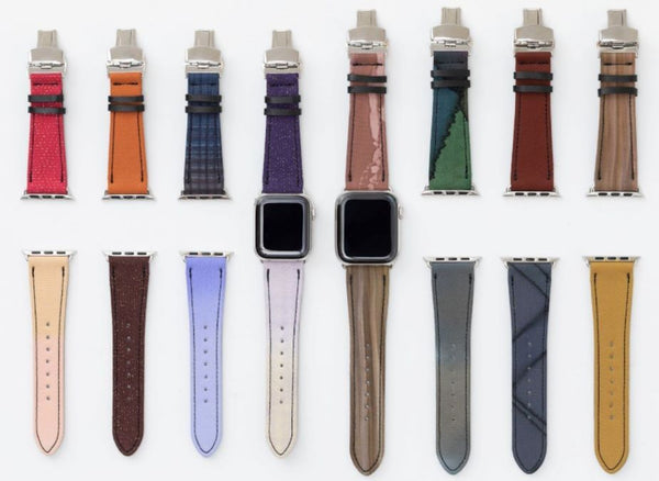 【新商品】「伝統の技でつくる高級アップルウォッチバンド　日根野勝治郎商店｜京友禅」
