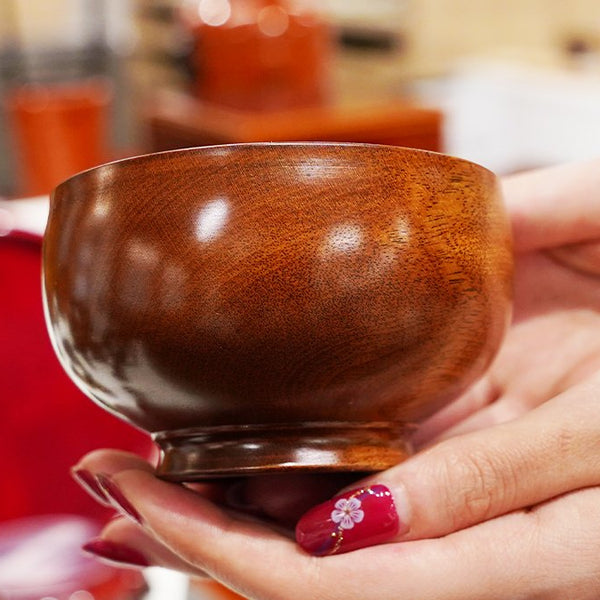58C0241】<石川県（山中漆器）> SAIBI cup (L) brown [高島屋