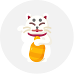 招き猫・だるま