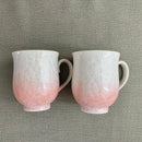 【マグカップ2点セット】花結晶 (白地青赤)  | 京焼-清水焼 | 陶葊