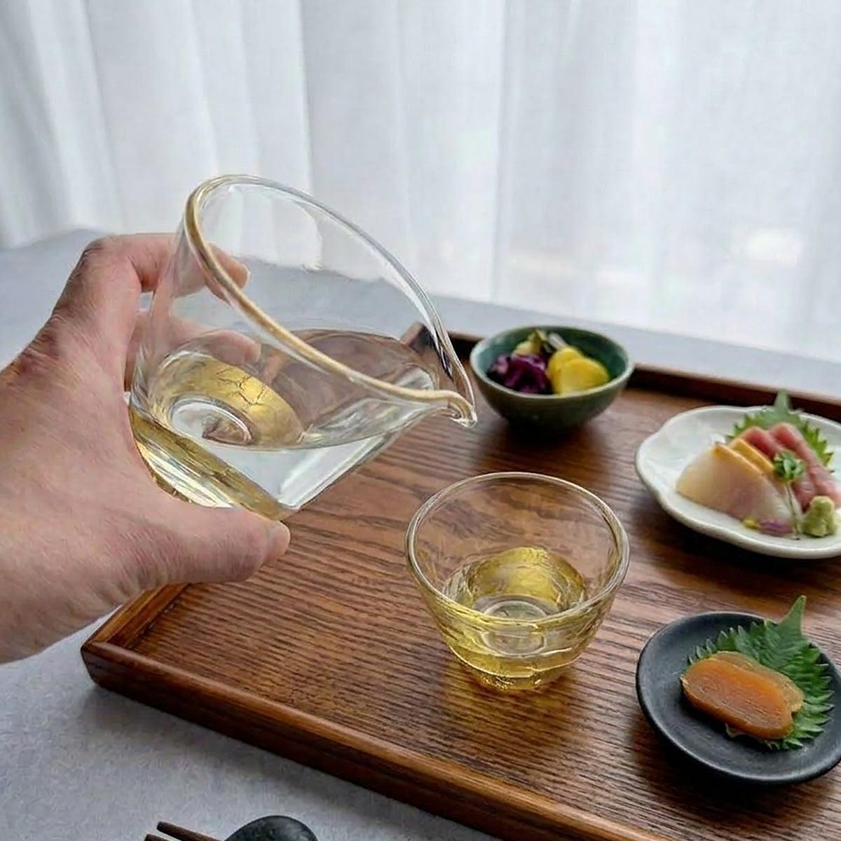 酒器3点セット｜貫入 片口&ぐい吞み | 金沢箔 | 箔一 ｜BECOS