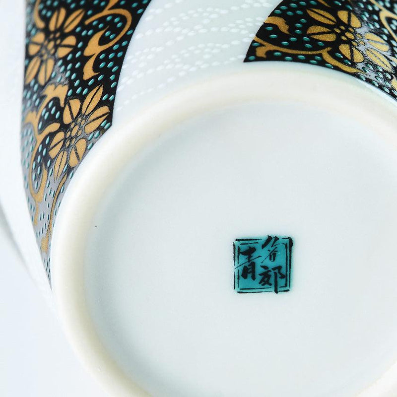 【フリーカップ】九谷焼 青粒フリーカップ | 金沢箔 | 箔一