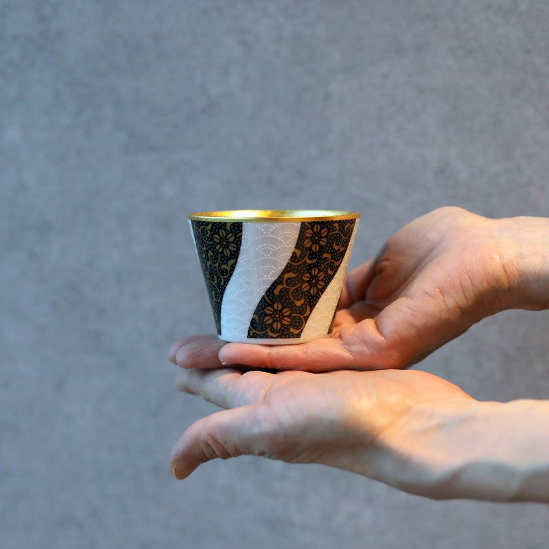 【フリーカップ】九谷焼 青粒フリーカップ | 金沢箔 | 箔一