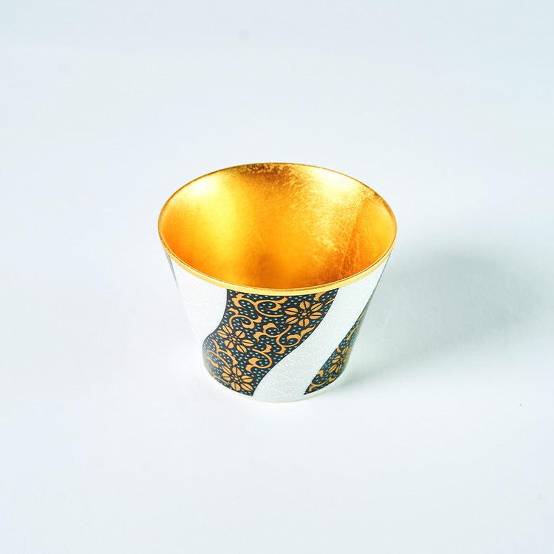 【フリーカップ】九谷焼 青粒フリーカップ | 金沢箔 | 箔一