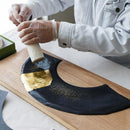 【扇子】彩美 ⻘朽葉 aokuchiha | 金沢箔 | 箔一