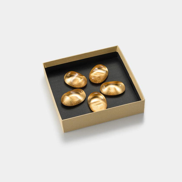 【箸置き】金の箸置き 百万石(金) 5個セット | 金沢箔 | 箔一