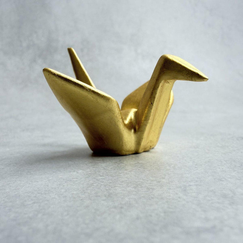箸置き｜吉祥 金の鶴箸置き 2個セット | 金沢箔 | 箔一 ｜BECOS
