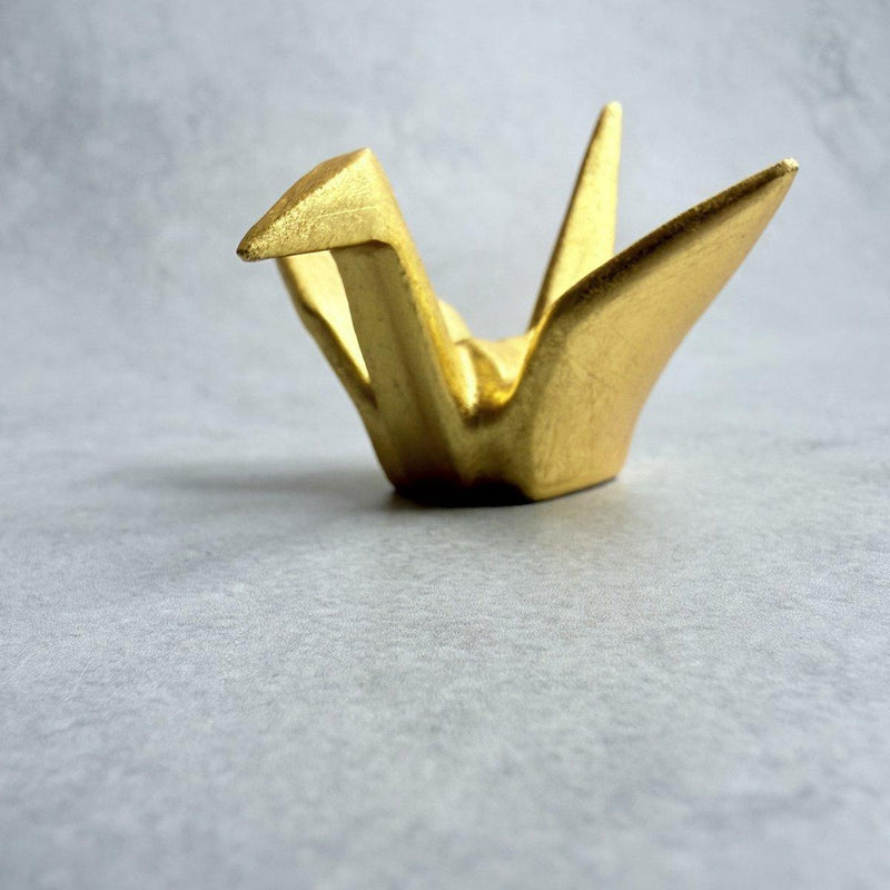 箸置き｜吉祥 金の鶴箸置き 2個セット | 金沢箔 | 箔一 ｜BECOS