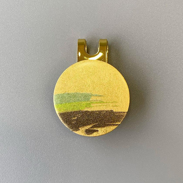 【オプション】ゴルフマーカー名入れ 白文字 UV印刷 | 金沢箔 | 箔一