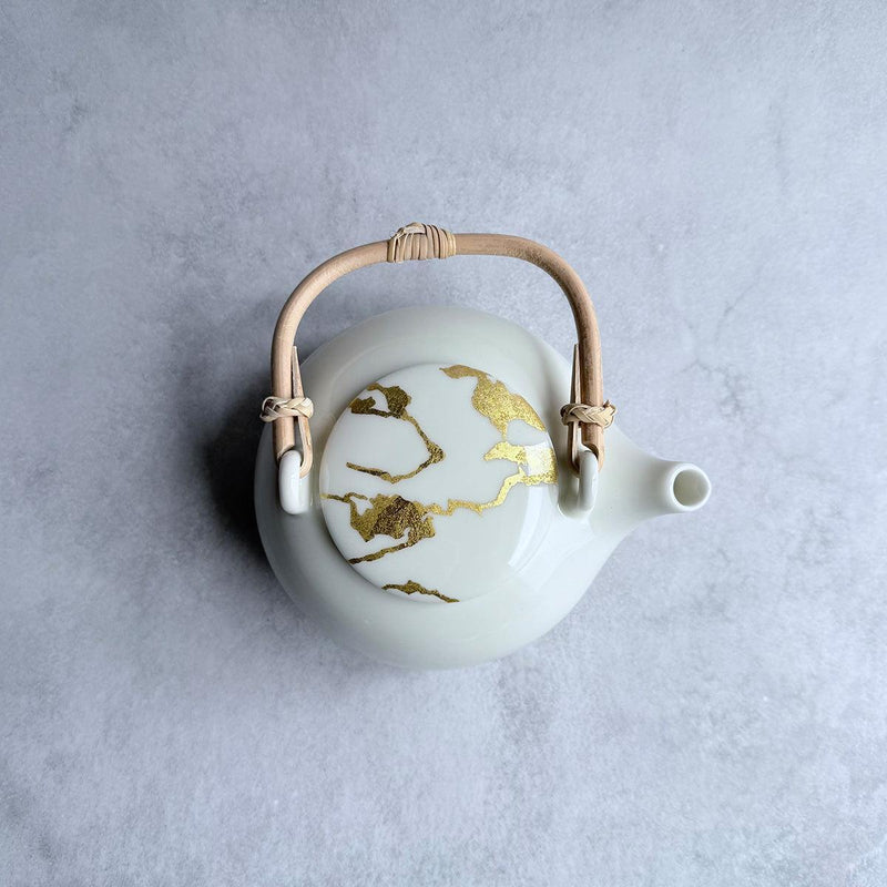 茶器セット｜RS marble ポット カップ&ソーサー | 金沢箔 | 箔一 ｜BECOS