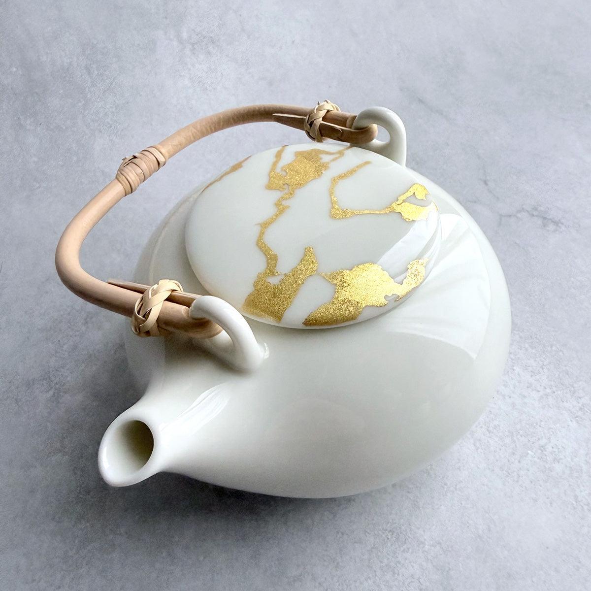 茶器セット｜RS marble ポット カップ&ソーサー | 金沢箔 | 箔一 ｜BECOS