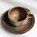 【コーヒーカップ】ソーサ－付 | 備前焼 | 恒枝直豆