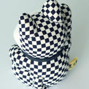 【招き猫】市松 (青) M | 江戸木目込み | 柿沼人形