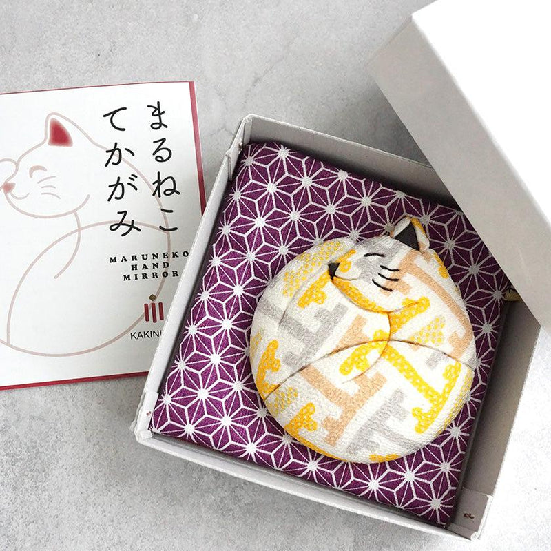 【手鏡】まるねこ | 江戸木目込み | 柿沼人形