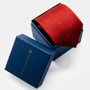 【ネクタイ】抱擁の深紅  オリジナルロゴ | 国産シルク | SHAKUNONE (贈答用の紙袋付き)