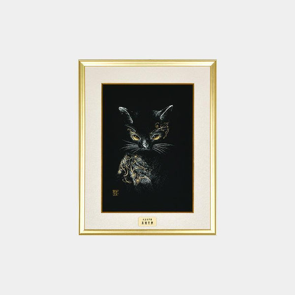 額装｜黒猫美麗 額装 (本金証明書付) | 絵画 | 偕拓堂アート ｜BECOS