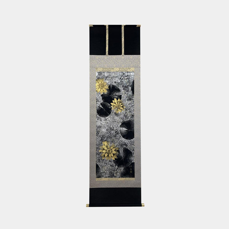 掛け軸｜水鏡睡蓮 尺五立 (本金証明書) | 掛軸 | 偕拓堂アート ｜BECOS