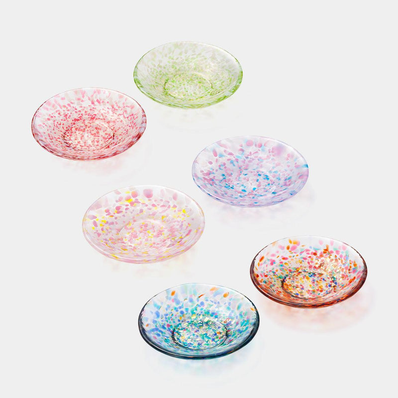 【豆皿】ギフトセットペア | 津軽びいどろ | 北洋硝子 (アデリア) 