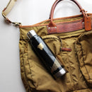 【アンブレラボトル】thermo mug × 土直漆器 うるし波千鳥 (ブラック) | 越前漆器 | 匠市