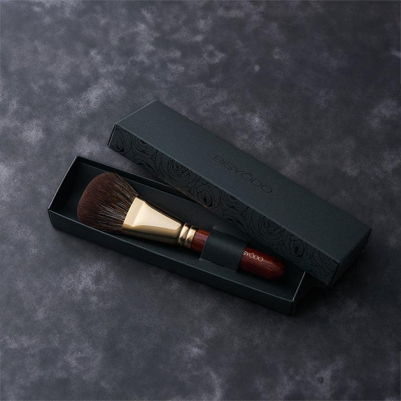 【メイクブラシ】BISYODO (L) パーフェクトフィットブラシ (扇型) 40mm | 化粧筆 | ウエダ美粧堂