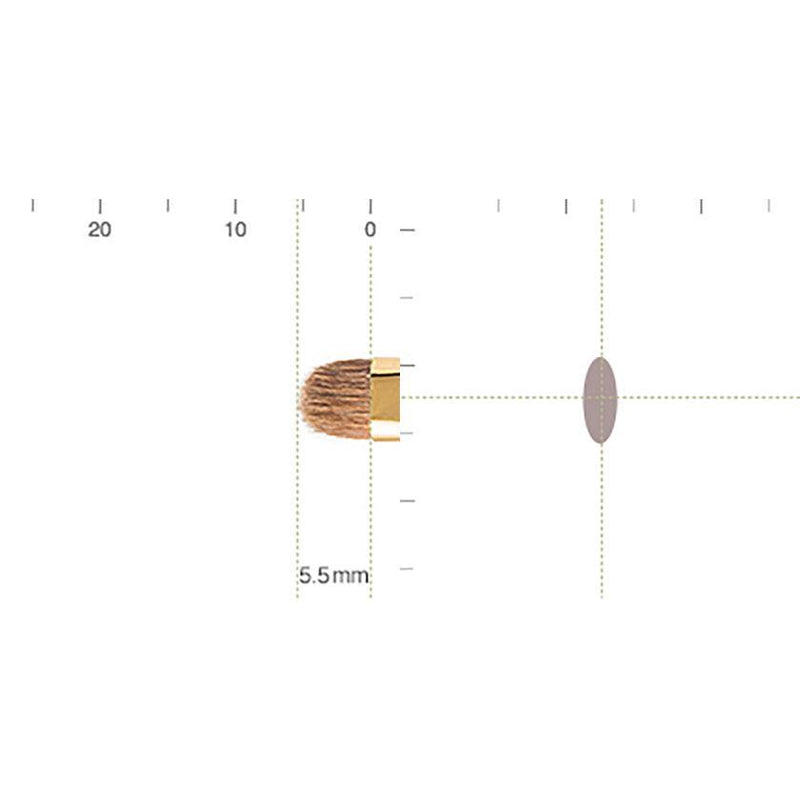 【メイクブラシ】BISYODO (L) シャドーライナーブラシ (丸平) 5.5mm | 化粧筆 | ウエダ美粧堂