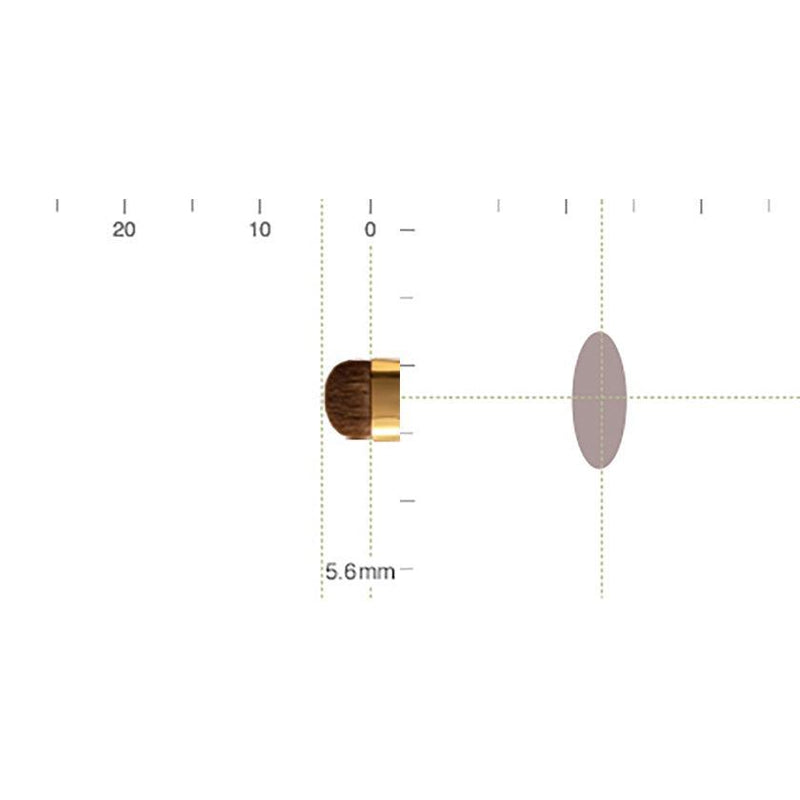 【メイクブラシ】BISYODO (L) アイブロースマッジャー (丸平) 5.6mm | 化粧筆 | ウエダ美粧堂