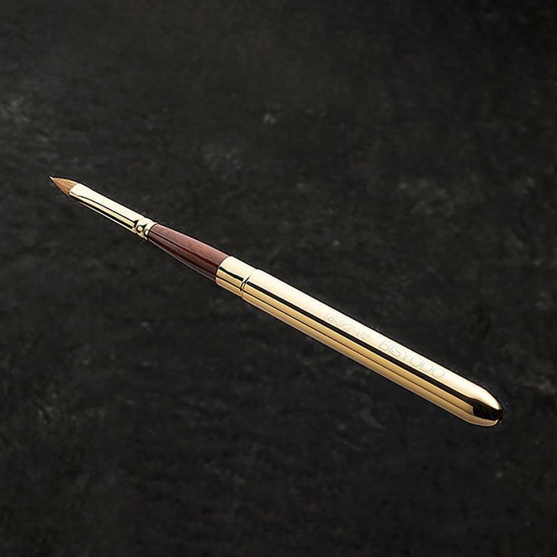 【メイクブラシ】BISYODO (L) キャップ付リップブラシ (丸平) 11mm | 化粧筆 | ウエダ美粧堂