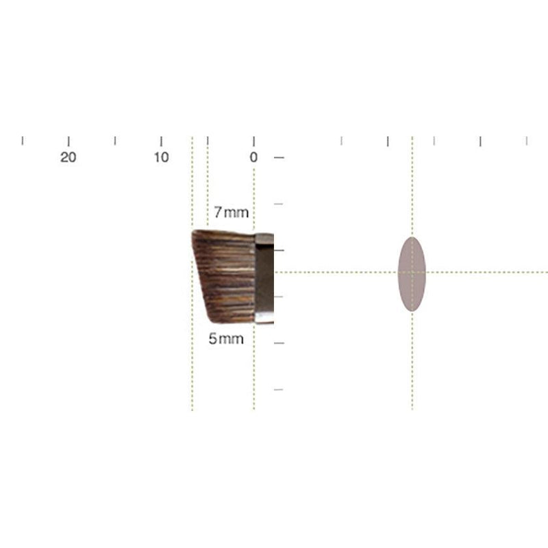 【メイクブラシ】SHIORI アイブローブラシ (アングル) | 化粧筆 | ウエダ美粧堂