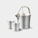 【酒器セット】若草 ちろり & ぐい吞 * 2個 | 大阪浪華錫器 | 大阪錫器