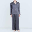 【パジャマ】シルク チャコールグレー セットアップ | Foo Tokyo