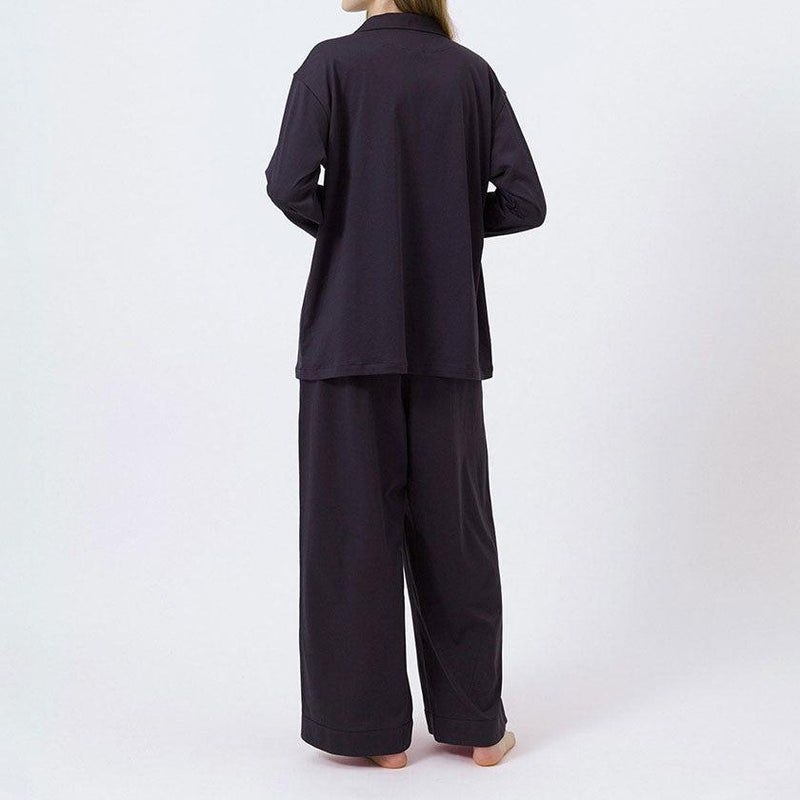 【パジャマ】ロイヤルオーガニックコットン ダブルボタン ネイビー | Foo Tokyo
