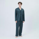 【パジャマ】シルキーコットンパジャマ ターコイズ セットアップ | Foo Tokyo