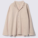 【パジャマ】シルキーコットンパジャマ シャンパンベージュ セットアップ | Foo Tokyo