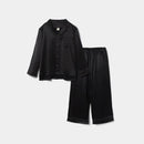 【パジャマ】シルク ミッドナイトブラック セットアップ | Foo Tokyo