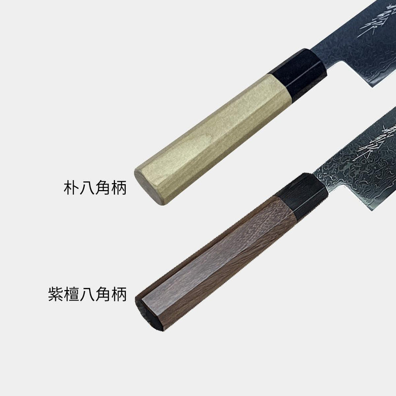 三徳包丁｜和式銀三ダマスカス 180mm | 堺刃物 | 山脇刃物製作所 ｜BECOS