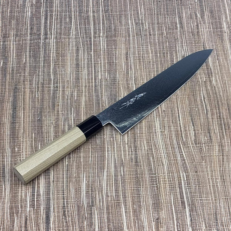 牛刀｜和式銀三ダマスカス 210mm | 堺刃物 | 山脇刃物製作所 ｜BECOS