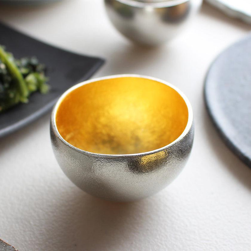 【盃】Kuzushi - Yure - 小 錫・金箔セット | 高岡銅器