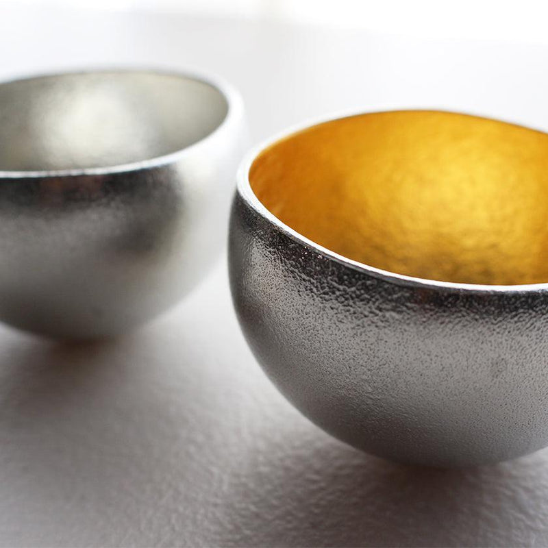 【盃】Kuzushi - Yure - 小 錫・金箔セット | 高岡銅器