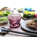 【そば猪口2点セット】二重被せ (緑-瑠璃, 金赤・瑠璃) おちょこ | 薩摩切子 | satuma