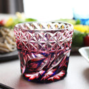 【そば猪口2点セット】二重被せ (緑-瑠璃, 金赤・瑠璃) おちょこ | 薩摩切子 | satuma