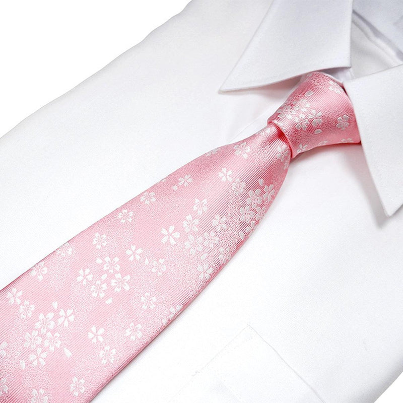 ネクタイ｜桜花 桜色 | 郡内織物 | 富士桜工房 ｜BECOS
