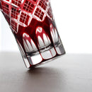 【江戸切子】重ね矢来 タンブラーペア