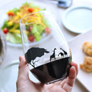 【グラス】夕日を眺める キリン | 丸モ高木陶器