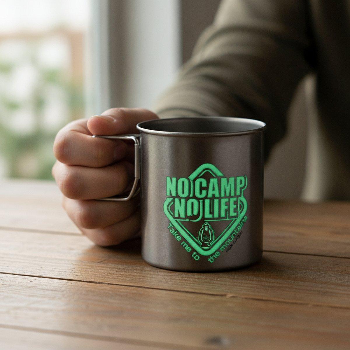 マグカップ｜蓄光 ステンレス NO CAMP NO LIFE | 丸モ高木陶器 ｜BECOS
